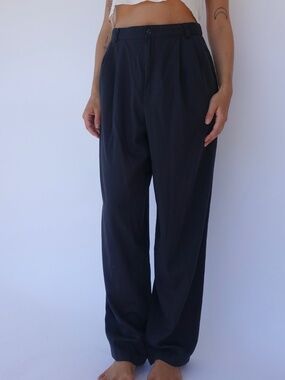 Vintage black high waisted trouser pants